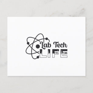 Labrador Tech Life Laboratory Science Doktor Techn Postkarte