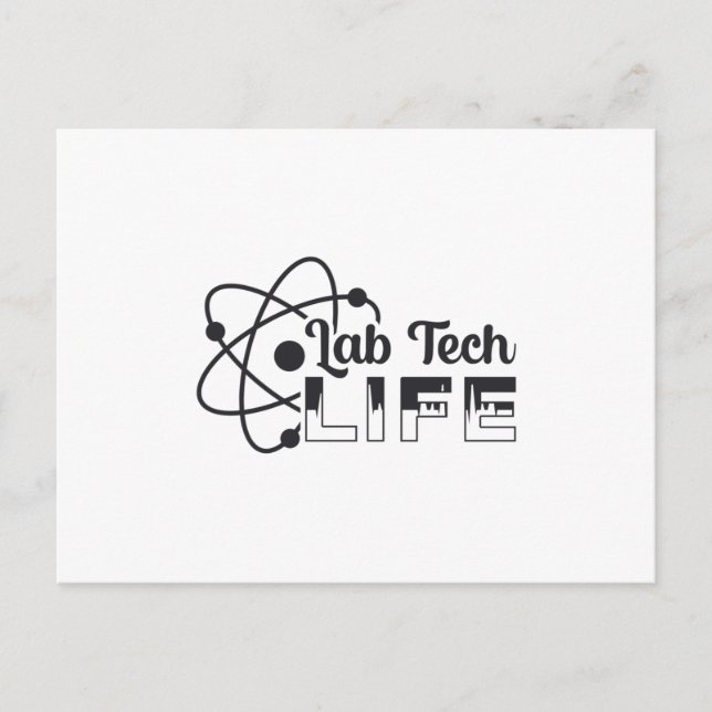 Labrador Tech Life Laboratory Science Doktor Techn Postkarte (Vorderseite)