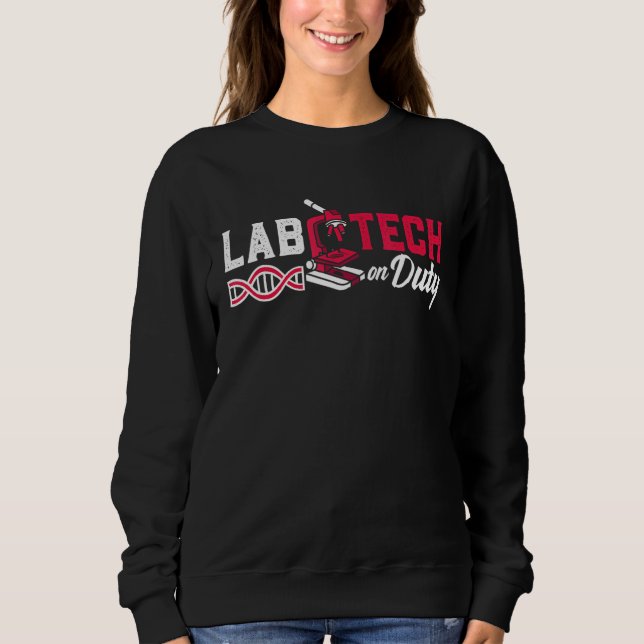 Labrador Tech on Duty Medical Technology Laborator Sweatshirt (Vorderseite)