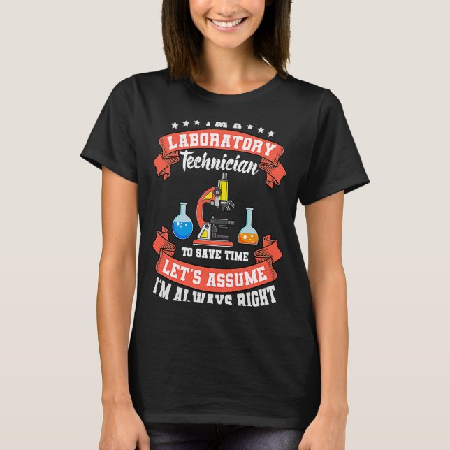Labrador Techniker Laborassistent Medizinischer Fa T-Shirt (Vorderseite)