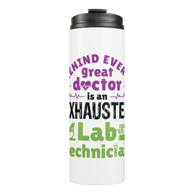 Labrador Technischer Facharzt für Medizintechnik a Thermosbecher (Vorderseite)
