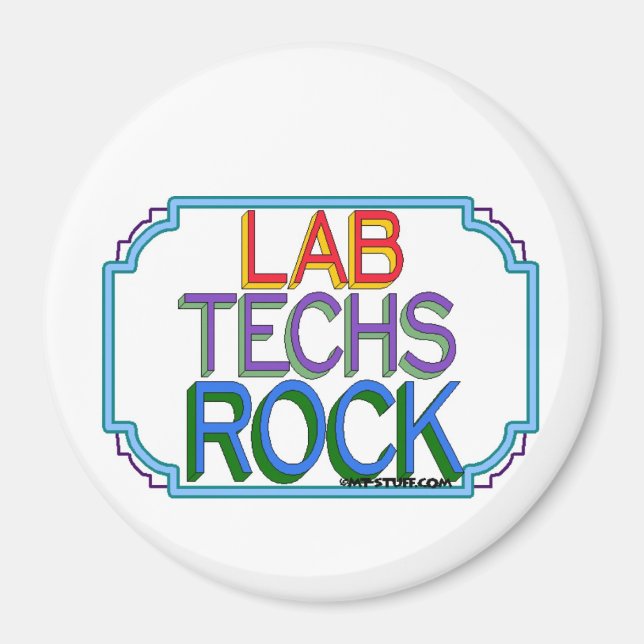 Labrador Techs Rock Magnet (Vorne)