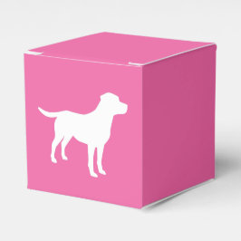 Labrador Theme Dog Baby Dusche Pink Labrador Geschenkschachtel