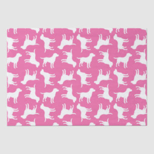 Labrador Theme Dog Baby Dusche Pink Labrador Seidenpapier