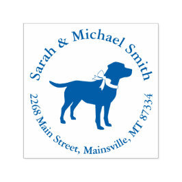 Labrador Theme - Dog Baby Shower Blue Labrador Permastempel