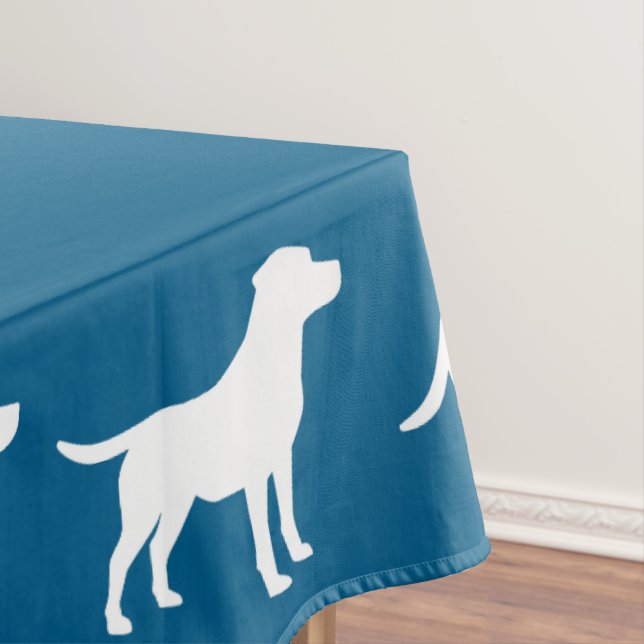 Labrador Theme - Dog Baby Shower Blue Labrador Tischdecke (Beispiel)