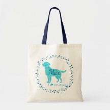 Labrador Tote Bag - Personalisiertes pastelfarbene