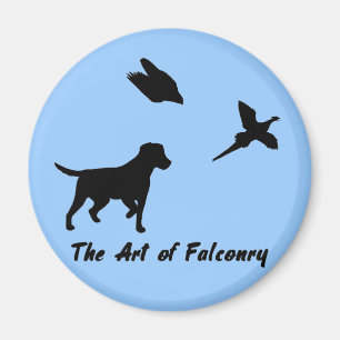 Labrador und Falcony Magnet