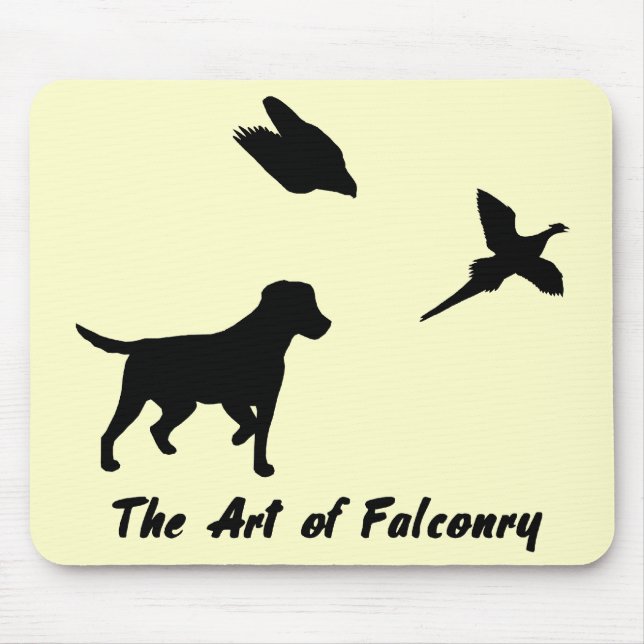 Labrador und Falcony Mousepad (Vorne)