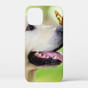 Labrador und Schmetterlingswirbel Kissen Case-Mate iPhone Hülle