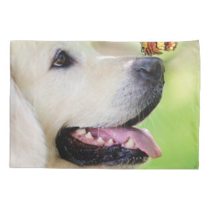 Labrador und Schmetterlingswirbel Kissen Kissenbezug