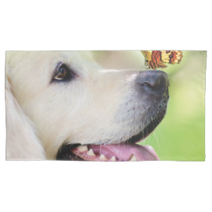 Labrador und Schmetterlingswirbel Kissen Kissenbezug