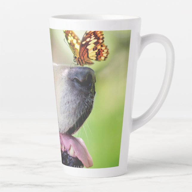 Labrador und Schmetterlingswirbel Kissen Milchtasse (Rechts)