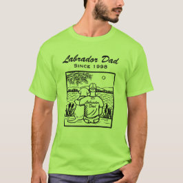 Labrador und Vater T-Shirt