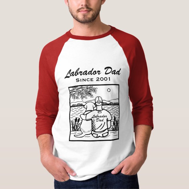 Labrador und Vater T-Shirt (Vorderseite)
