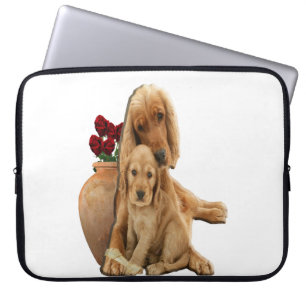 Labrador und Welpen Laptopschutzhülle