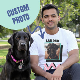 Labrador Vater Custom Dog Foto Geschenk für Labrad T-Shirt