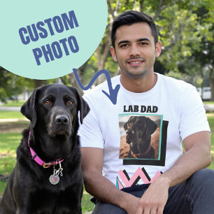 Labrador Vater Custom Dog Foto Geschenk für Labrad T-Shirt