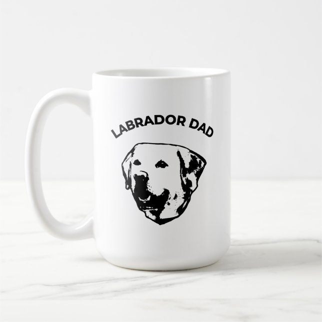 Labrador Vater Kaffeemaschine Tasse (Links)