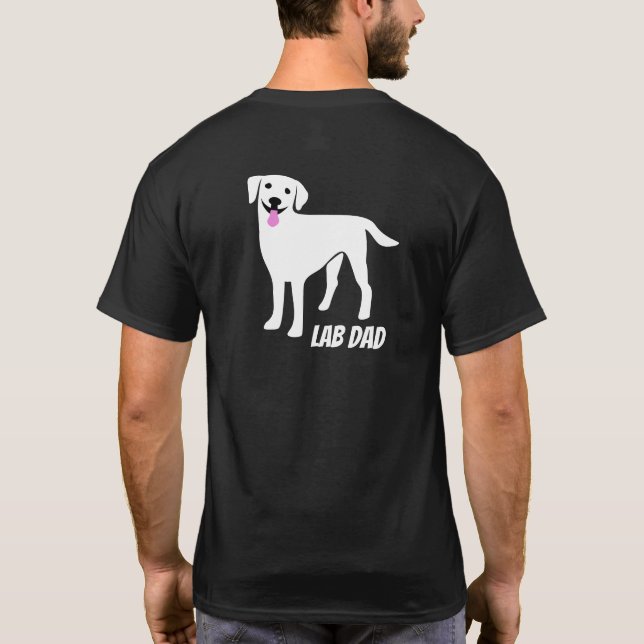 Labrador Vater Labrador Retriever Eigentümer T-Shirt (Rückseite)
