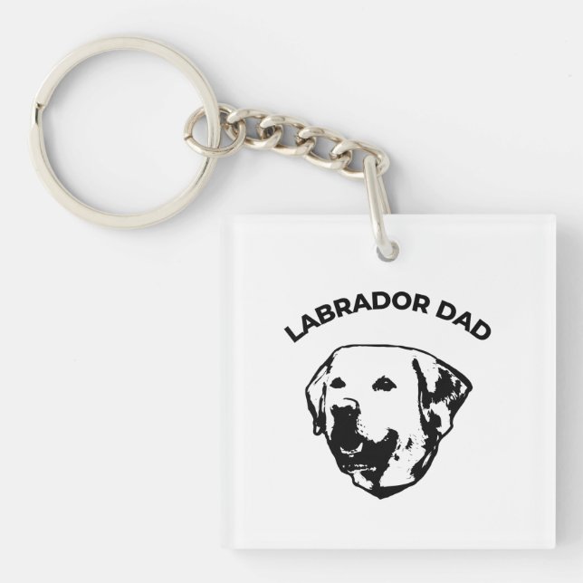 Labrador Vater Schlüsselanhänger (Vorderseite)