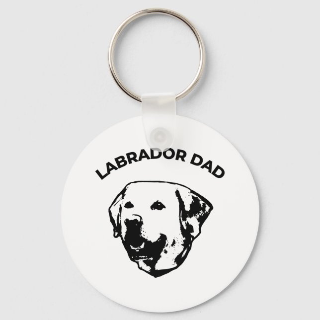 Labrador Vater Schlüsselanhänger (Vorderseite)