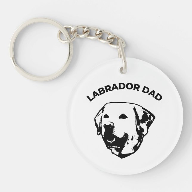 Labrador Vater Schlüsselanhänger (Vorderseite)