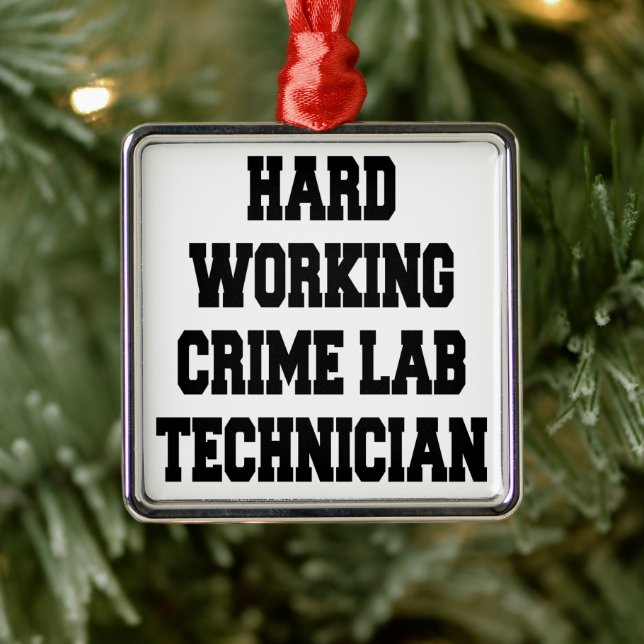 Labrador von harter Arbeitskriminalität Ornament Aus Metall (Baum)