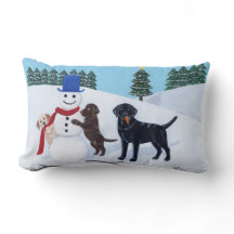 Labrador Weihnachten mit Snowman