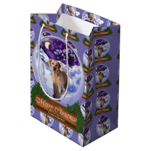 Labrador-Weihnachten Mittlere Geschenktüte