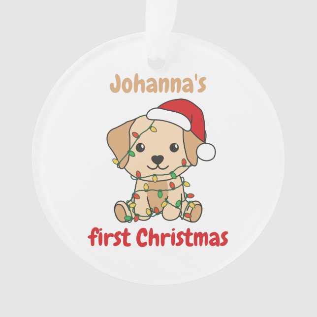 Labrador Weihnachten Weihnachten Ornament (Vorderseite)