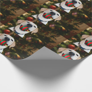 Labrador-Weihnachtsball Geschenkpapier