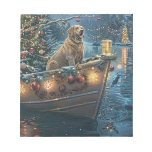 Labrador Weihnachtsfestliche Reise Notizblock