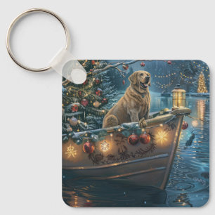Labrador Weihnachtsfestliche Reise Schlüsselanhänger