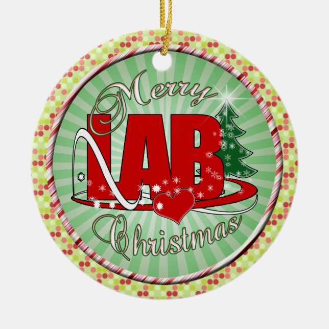 LABRADOR-WEIHNACHTSlabor Keramikornament (Vorne)