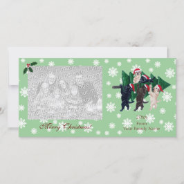 Labrador Weihnachtsmalerei Fotokarten Feiertagskarte