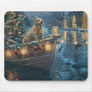 Labrador Weihnachtsreise Mousepad