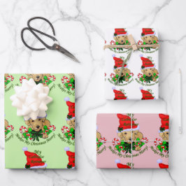 Labrador Welpe Weihnachten Geschenkpapier Set