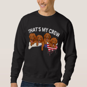 Labrador Welpen Flaggen Labrador Mum Vater Fox Red Sweatshirt