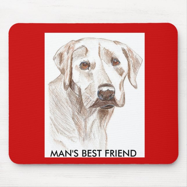 Labrador-Welpen-Liebhaber mousepad (Vorne)