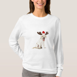 Labrador-Welpen-tragende Geweihe T-Shirt