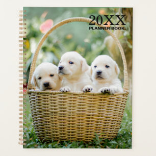 Labrador Welpen Undatiertes Monatsplanbuch Planer