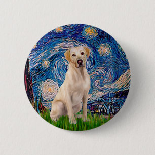 Labrador (Y7) - Starry Night Button