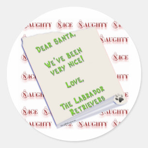 Labradorplural Runder Aufkleber