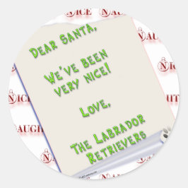 Labradorplural Runder Aufkleber