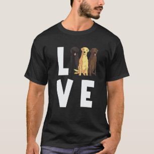Labradors für Männer Frauen Labrador Retriever Hun T-Shirt