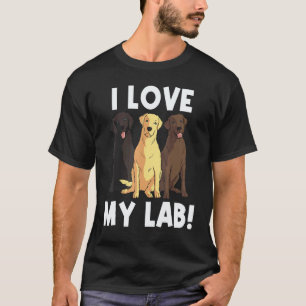 Labradors für Männer Frauen Labrador Retriever Hun T-Shirt
