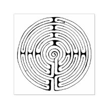 Labyrinth 1,5" x 1,5" Briefmarke