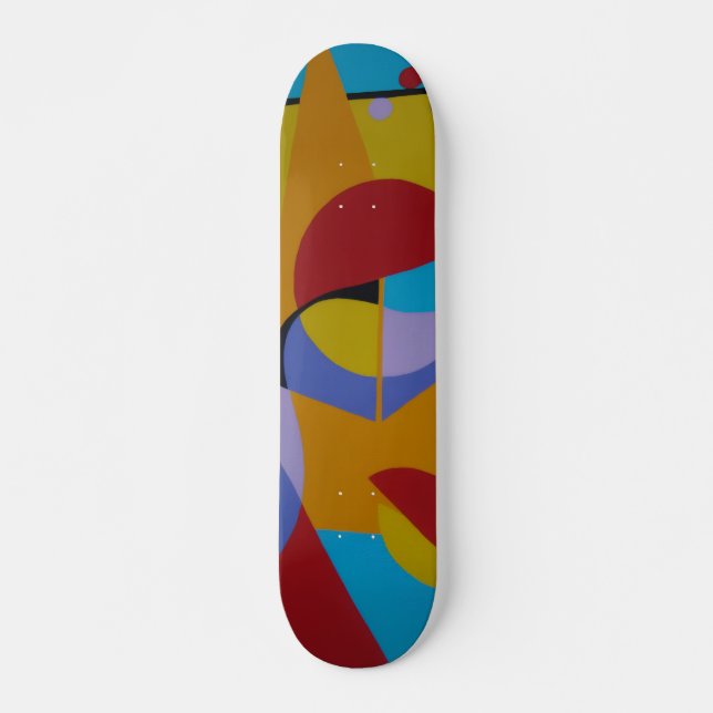 Labyrinth auf dem Asphalt-Skateboard Skateboard (Vorne)