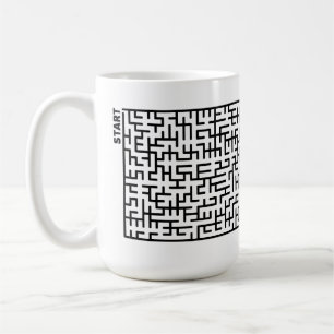 Labyrinth auf einer Tasse Lustige Tasse